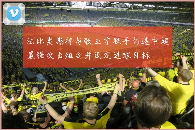 法比奥期待与张玉宁联手打造中超最强攻击组合并设定进球目标